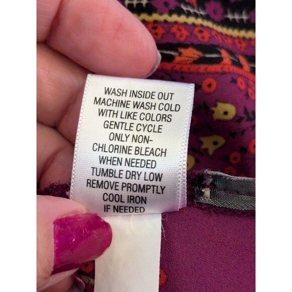 Dana Buchman Blouse Women's 4 Multi Paisley Print Career Top Corpcore Romantic - Picture 11 of 11